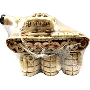 Бутылка керамическая «Танк» + 6 рюмок