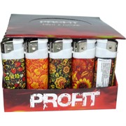 Зажигалка «хохлома» нажимная пьезо 50 шт/уп