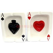 Пепельница «игральные карты» керамическая