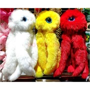 Брелок подвеска игрушка пушистая «осьминог» цвета в ассортименте