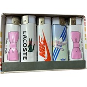 Зажигалка нажимная с брендами 50 шт/уп