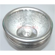 Буддийская чаша металлическая 4 см под серебро 7 шт