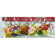 Брелки резиновые крыса (KL-1598) плоские 12 шт/уп