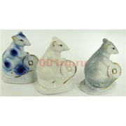 Фарфоровая статуэтка крыса с монеткой (KL-1504) символ 2020 года