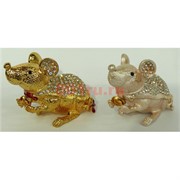 Шкатулка крыса (5314) со стразами символ 2020 года