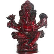 Ганеша красный из полистоуна (108208) фигурка 12 см