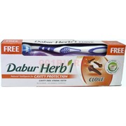 Зубная паста «Dabur Herb'l» гвоздика 150 г с зубной щеткой