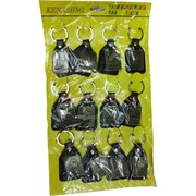 Брелок знаки зодиака (металл, кожзам) 12 шт/уп