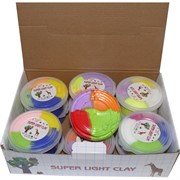 Пластилин легкий Super Light Clay 4 цвета 12 шт/уп