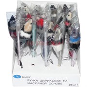 Ручка шариковая Basir (MC-4910) с крысами-мышками 20 шт/уп