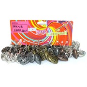 Брелок сердце (HK-16) ажурное Forever из металла 120 шт/уп