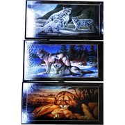 Нарды деревянные 40 см рисунки в ассортименте