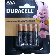 Батарейки Duracell AAA 4 шт/уп