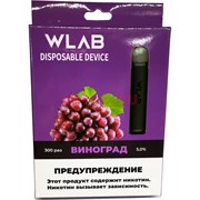 WLAB 300 затяжек Виноград одноразовый испаритель WLAB 300 затяжек Виноград одноразовый испаритель