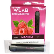 WLAB 300 затяжек Малина одноразовый испаритель WLAB 300 затяжек Малина одноразовый испаритель