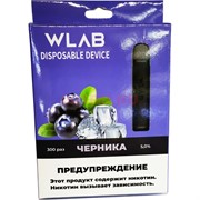 WLAB 300 затяжек Черника одноразовый испаритель WLAB 300 затяжек Черника одноразовый испаритель