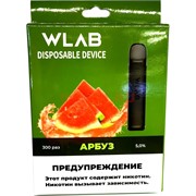 WLAB 300 затяжек Арбуз одноразовый испаритель WLAB 300 затяжек Арбуз одноразовый испаритель