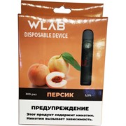 WLAB 300 затяжек Персик одноразовый испаритель WLAB 300 затяжек Персик одноразовый испаритель