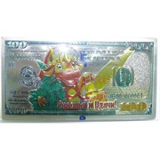 Магнит 100 долларов из ПВХ Счастья и удачи Бык Символ 2021 года