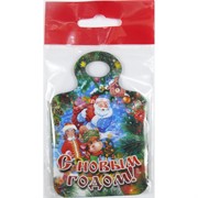 Магнит деревянный прямоугольный С новым годом Бык Символ 2021 года