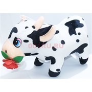 Мягкая игрушка Бык с розой Символ 2021 года 12 шт/уп