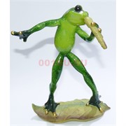 Фигурка лягушки с микрофоном (KL-753) из полистоуна