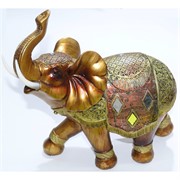 Фигурка слон коричневый из полистоуна 27 см