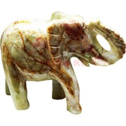 Слон 16 см (6 дюймов) с загнутым хоботом