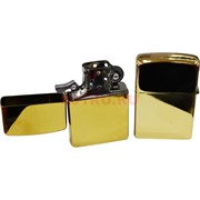 Зажигалка бензиновая &quot;золото&quot; глянцевая для гравировки