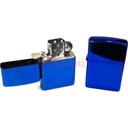 Зажигалка бензиновая &quot;синяя&quot; глянцевая для гравировки