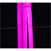 Лента неоновая розовая с блоком (светодиодная двусторонняя) 5 м