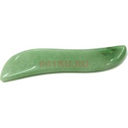 Гуаша из светло-зеленого нефрита 10 см
