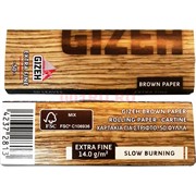 Бумага для самокруток Gizeh Extra Fine 50 шт коричневая