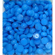 Кабошоны 10 мм круглые из голубого халцедона