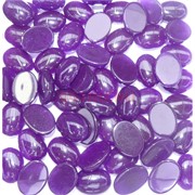 Кабошоны овальные 15x20 из фиолетового халцедона