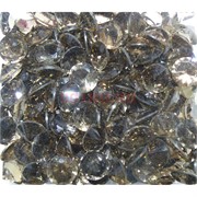 Кабошоны 12 мм «бриллиант» из коричневого стекла