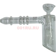 Трубка-бонг стеклянная «ТЭК» 14x16 см