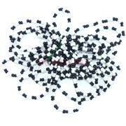 Браслеты черно-белые (M-46) из цветного бисера 100 шт/уп