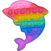 Игрушка пупырка попит антистресс «дельфин» цветной
