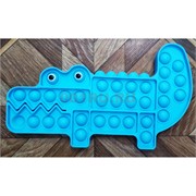 Попит игрушка пупырка «крокодил» синий