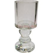 Подсвечник стеклянный «чаша» 11 см (XH103-36)