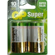 Батарейки GP Super D алкалиновые (цена за 2 батарейки)