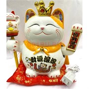 Кот керамический Манэки Неко 008G высота 24 см