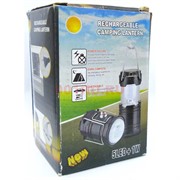 Кемпинговый светильник-фонарь перезаряжаемый 5LED+1W