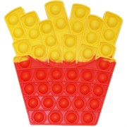 Попит пупырка «картошка фри» цветной силиконовая игрушка антистресс