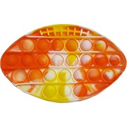 Игрушка силиконовая сенсорная «мяч для регби» попит пупырка цветная
