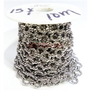 Цепь металлическая (L221921) под серебро (цена за 1 метр)