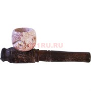 Трубка курительная «малышка» дерево-камень 7,5 см