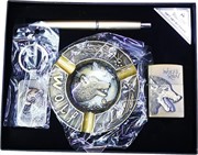 Набор подарочный Wolf «ручка, брелок, пепельница, зажигалка»