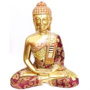 Будда из полистоуна под золото 25 см высота